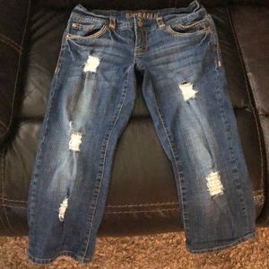 Hyrdraulic Denim Cropped Capri Jeans